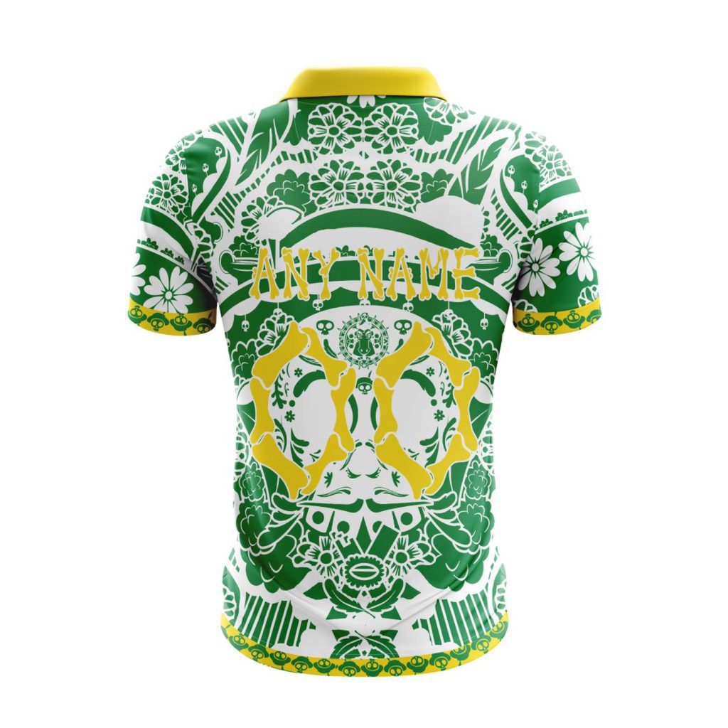 LIGA MX Club Leon Special Dia De Muertos Design Polo Gift for Men Women LIGA MX Club Leon Special Dia De Muertos Design Polo Gift for Men Women