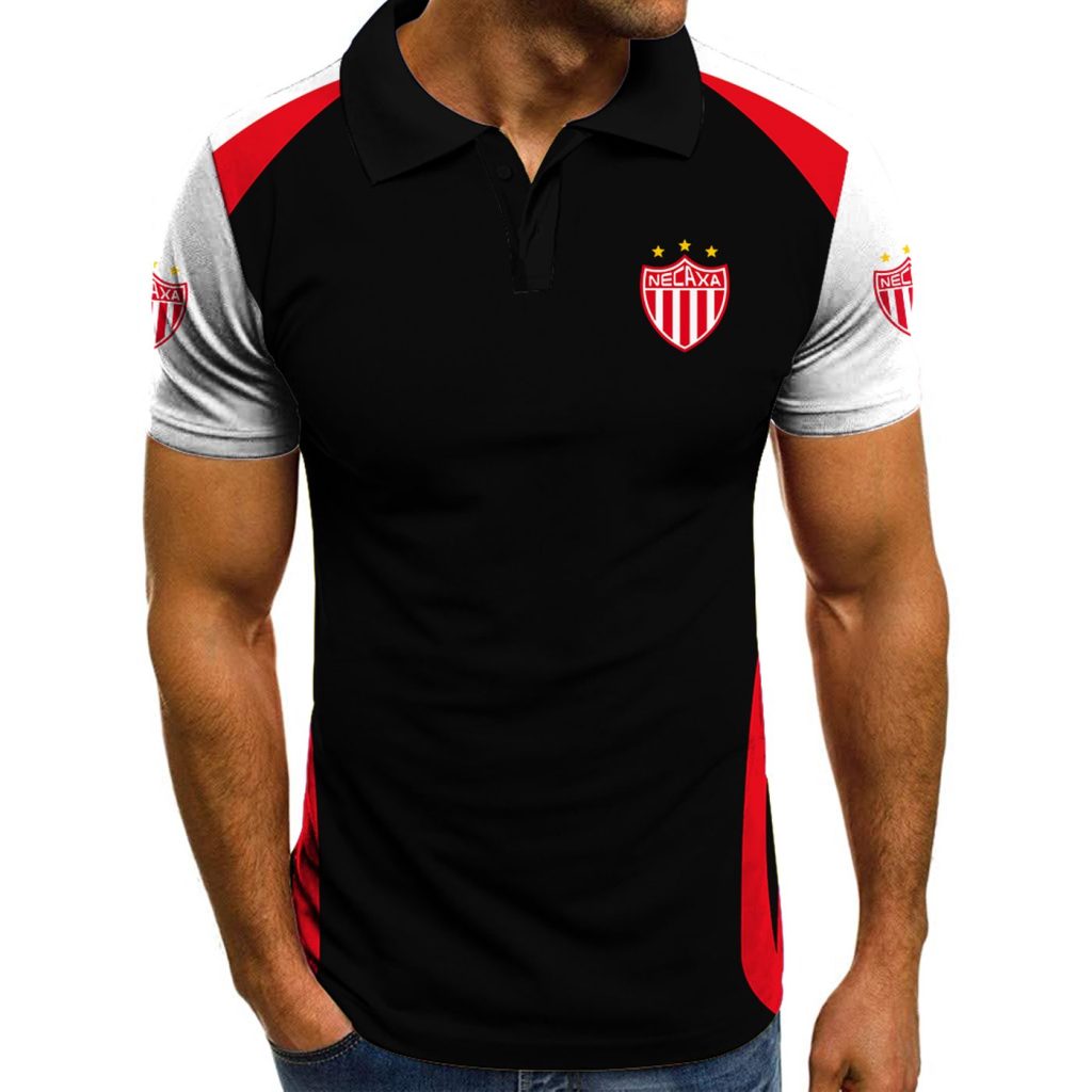 Liga MX Club Necaxa Fútbol Polo Shirt Liga MX Club Necaxa Fútbol Polo Shirt