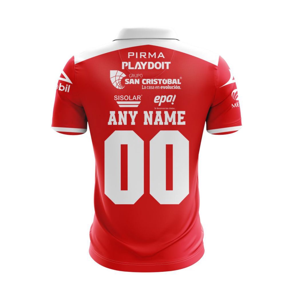 LIGA MX Club Necaxa Personalized 2025 Home Polo LIGA MX Club Necaxa Personalized 2025 Home Polo