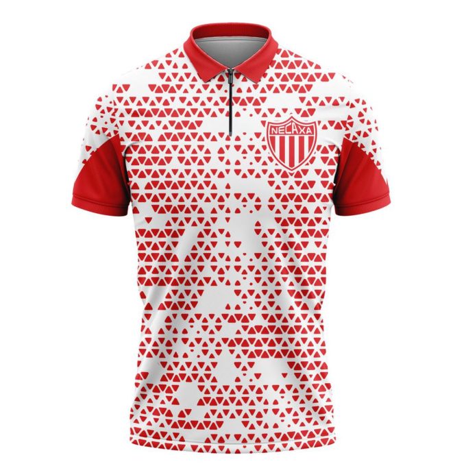 LIGA MX Club Necaxa Personalized Zipper Polo Gift for Men Women