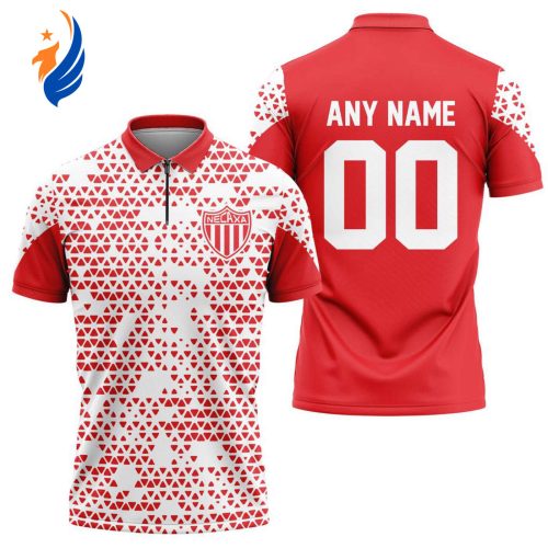 LIGA MX Club Leon Personalized Zipper Polo Gift for Men Women LIGA MX Club Necaxa Personalized Zipper Polo Gift for Men Women