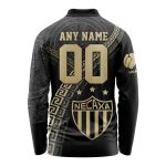 LIGA MX Club Necaxa Special Black And Gold Long Sleeve Polo Design Gift for Men Women
