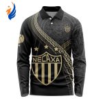 LIGA MX Club Necaxa Special Black And Gold Long Sleeve Polo Design Gift for Men Women