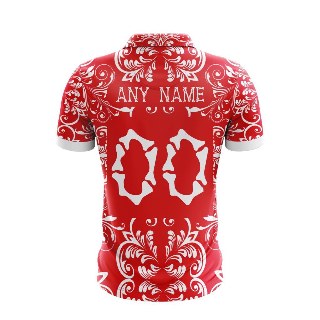 LIGA MX Club Necaxa Special Dia De Muertos Design Polo Gift for Men Women LIGA MX Club Necaxa Special Dia De Muertos Design Polo Gift for Men Women