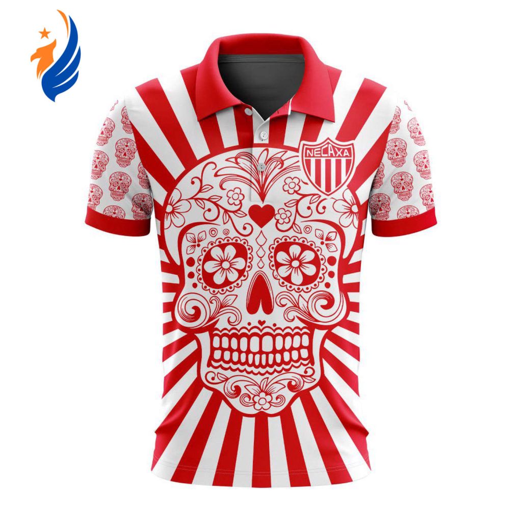 LIGA MX Club Necaxa Special Dia De Muertos Design Polo Gift for Men Women LIGA MX Club Necaxa Special Dia De Muertos Design Polo Gift for Men Women