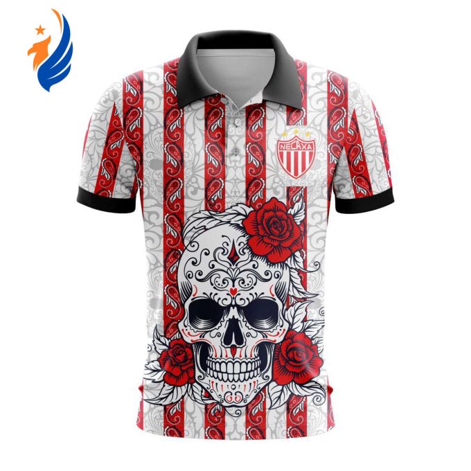 LIGA MX Club Necaxa Special Dia De Muertos Design Polo Gift for Men Women LIGA MX Club Necaxa Special Dia De Muertos Design Polo Gift for Men Women
