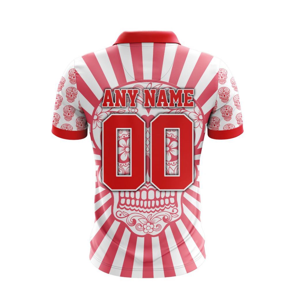 LIGA MX Club Necaxa Special Dia De Muertos Design Polo Gift for Men Women LIGA MX Club Necaxa Special Dia De Muertos Design Polo Gift for Men Women