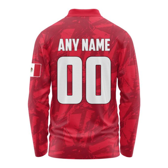 LIGA MX Club Necaxa Special Long Sleeve Polo Design Kits Gift for Men Women 3d Printed Hoodie