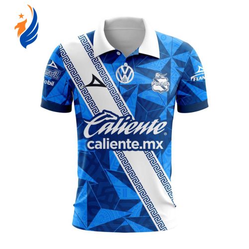 LIGA MX Club Puebla 2023-2024 Away Aztec Design Polo