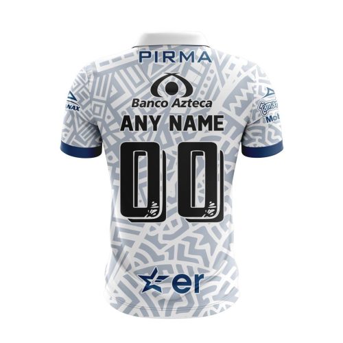 LIGA MX Club Puebla 2023-2024 Home Aztec Design Polo