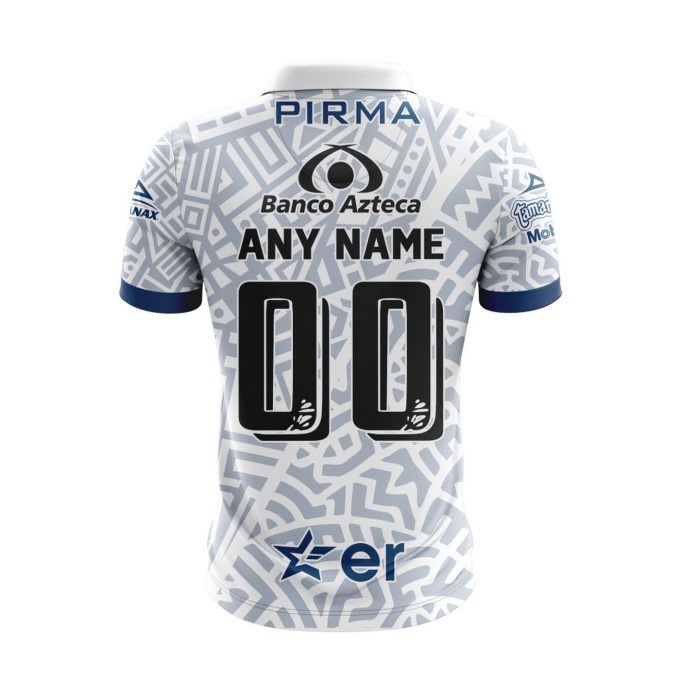 LIGA MX Club Puebla 2023-2024 Home Aztec Design Polo
