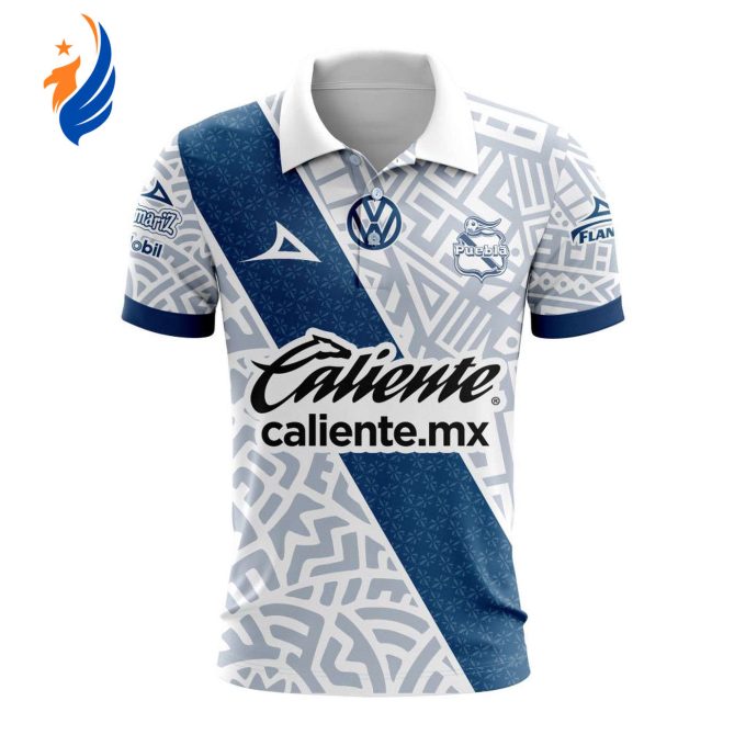 LIGA MX Club Puebla 2023-2024 Home Aztec Design Polo