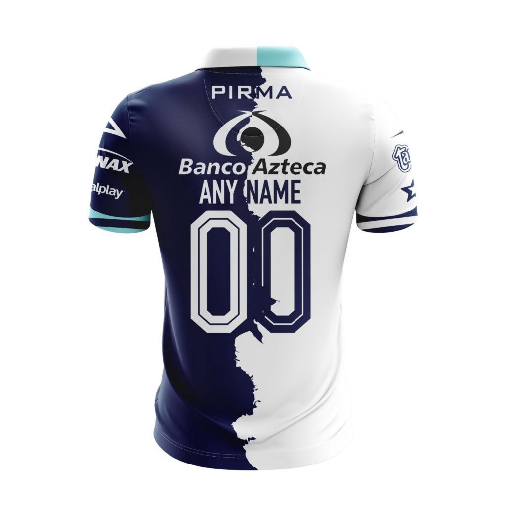 LIGA MX Club Puebla Personalized 2024-2025 Home Mix Away Design Polo LIGA MX Club Puebla Personalized 2024-2025 Home Mix Away Design Polo