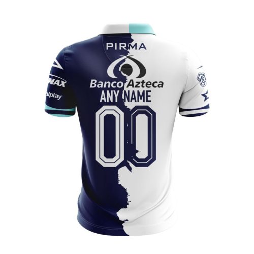 LIGA MX Club Puebla Personalized 2024-2025 Home Mix Away Design Polo