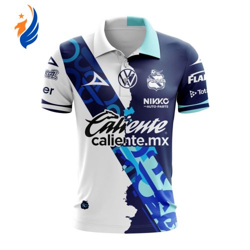 LIGA MX Club Puebla Personalized 2024-2025 Home Mix Away Design Polo