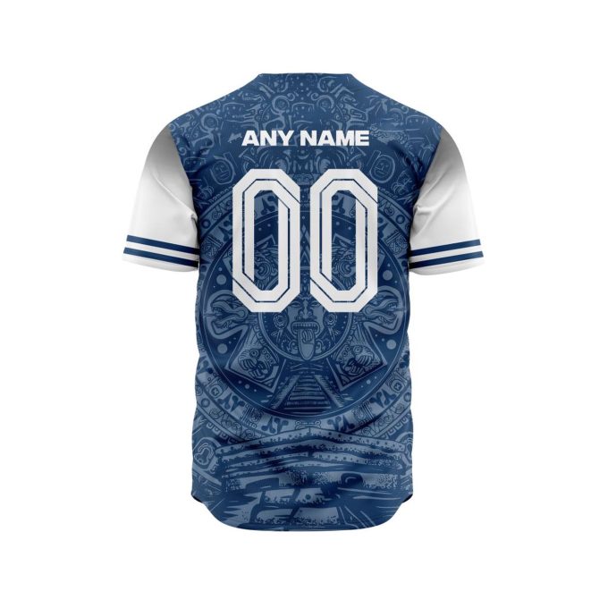 LIGA MX Club Puebla Special Aztec Design Baseball Jersey Gift for Men Women