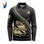 LIGA MX Club Puebla Special Black And Gold Long Sleeve Polo Design Gift for Men Women