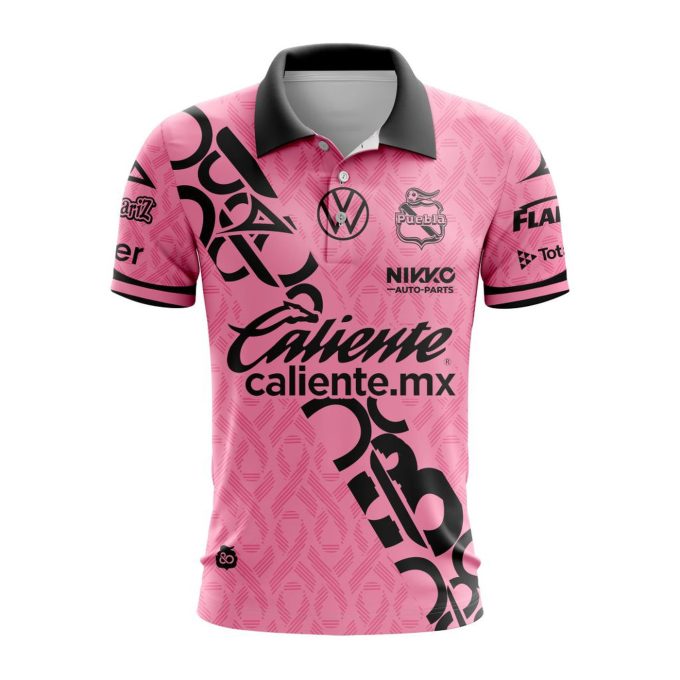 LIGA MX Club Puebla Special Home In Pink Kits Design Polo Gift for Men Women 3d Printed Hoodie