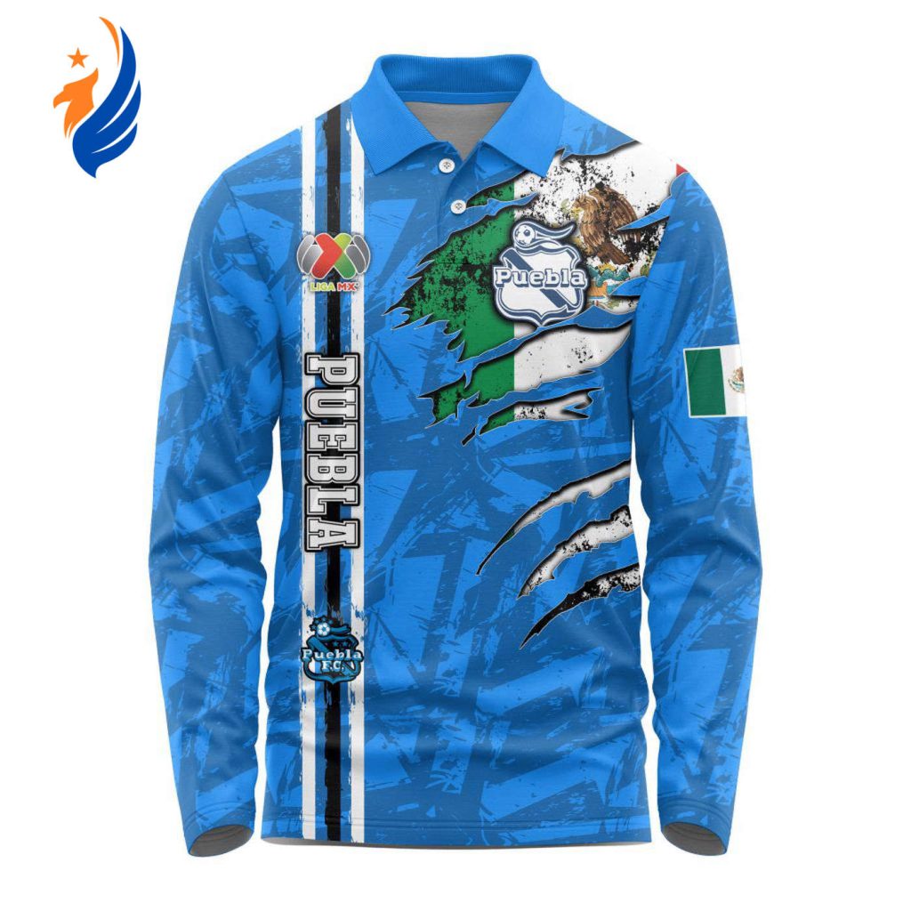 LIGA MX Club Puebla Special Long Sleeve Polo Design Kits Gift for Men Women 3d Printed Hoodie LIGA MX Club Puebla Special Long Sleeve Polo Design Kits Gift for Men Women 3d Printed Hoodie