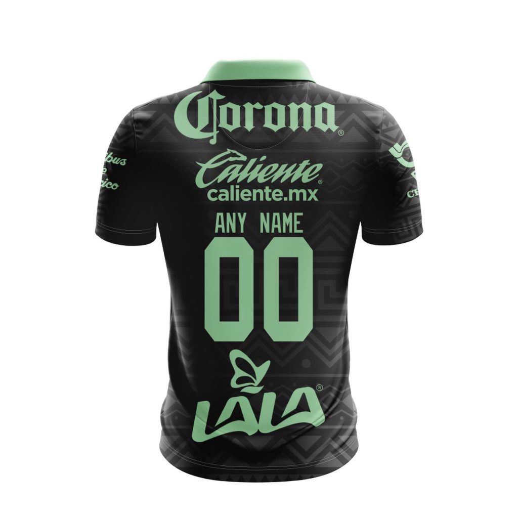LIGA MX Club Santos Laguna 2023-2024 Away Aztec Design Polo LIGA MX Club Santos Laguna 2023-2024 Away Aztec Design Polo