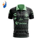 LIGA MX Club Santos Laguna 2023-2024 Away Aztec Design Polo LIGA MX Club Santos Laguna 2023-2024 Away Aztec Design Polo