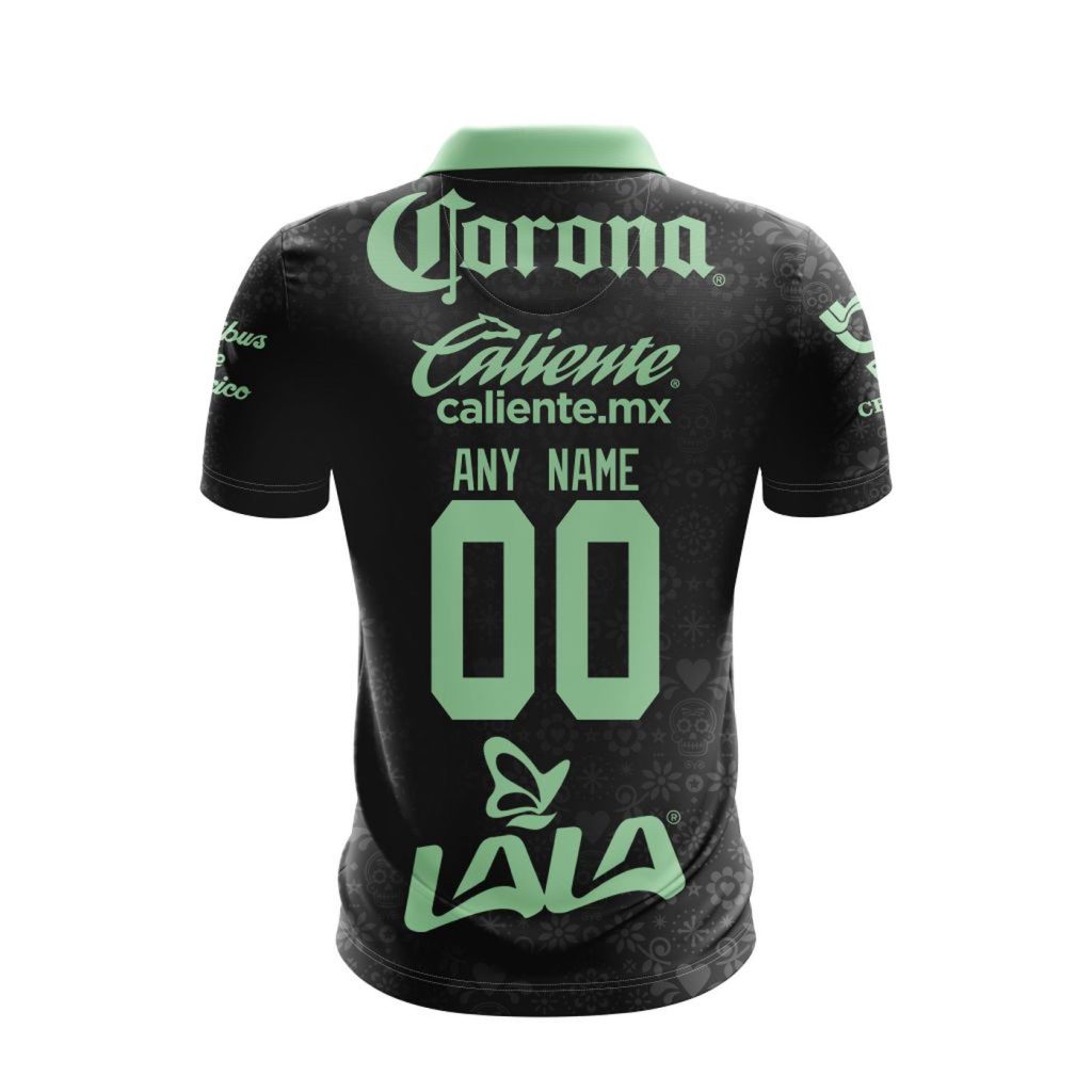 LIGA MX Club Santos Laguna 2023 – 2024 Away Dia De Muertos Design Polo LIGA MX Club Santos Laguna 2023 – 2024 Away Dia De Muertos Design Polo