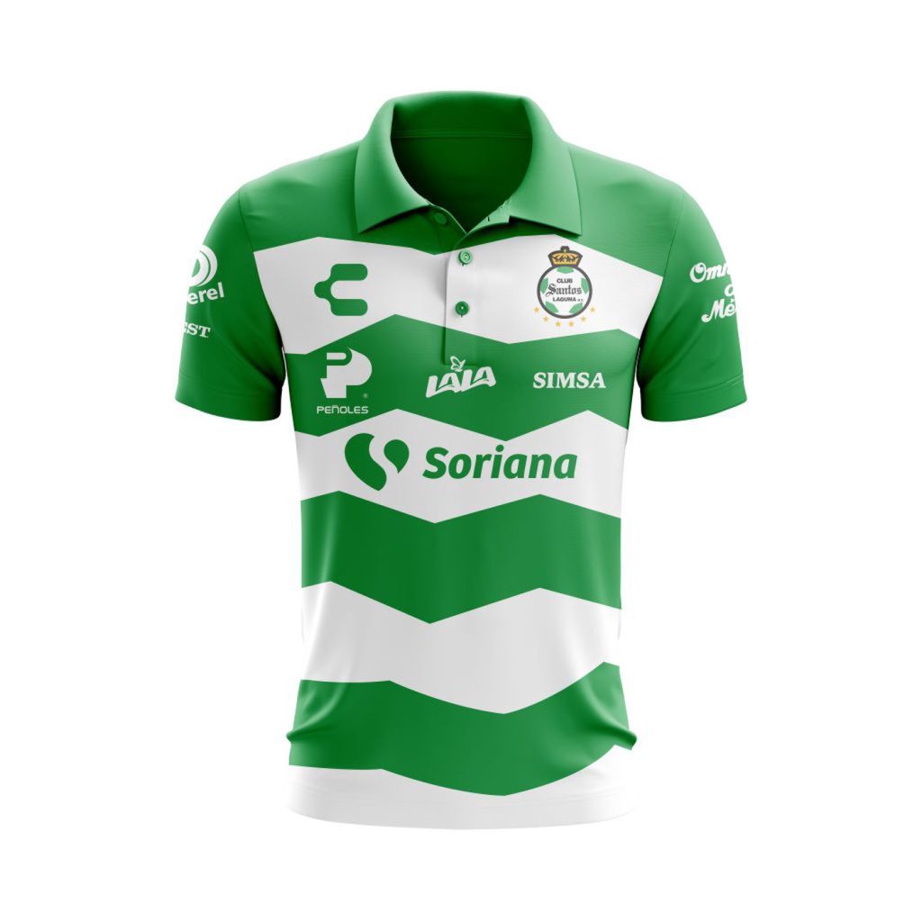 LIGA MX Club Santos Laguna 2023 – 2024 Home Polo LIGA MX Club Santos Laguna 2023 – 2024 Home Polo