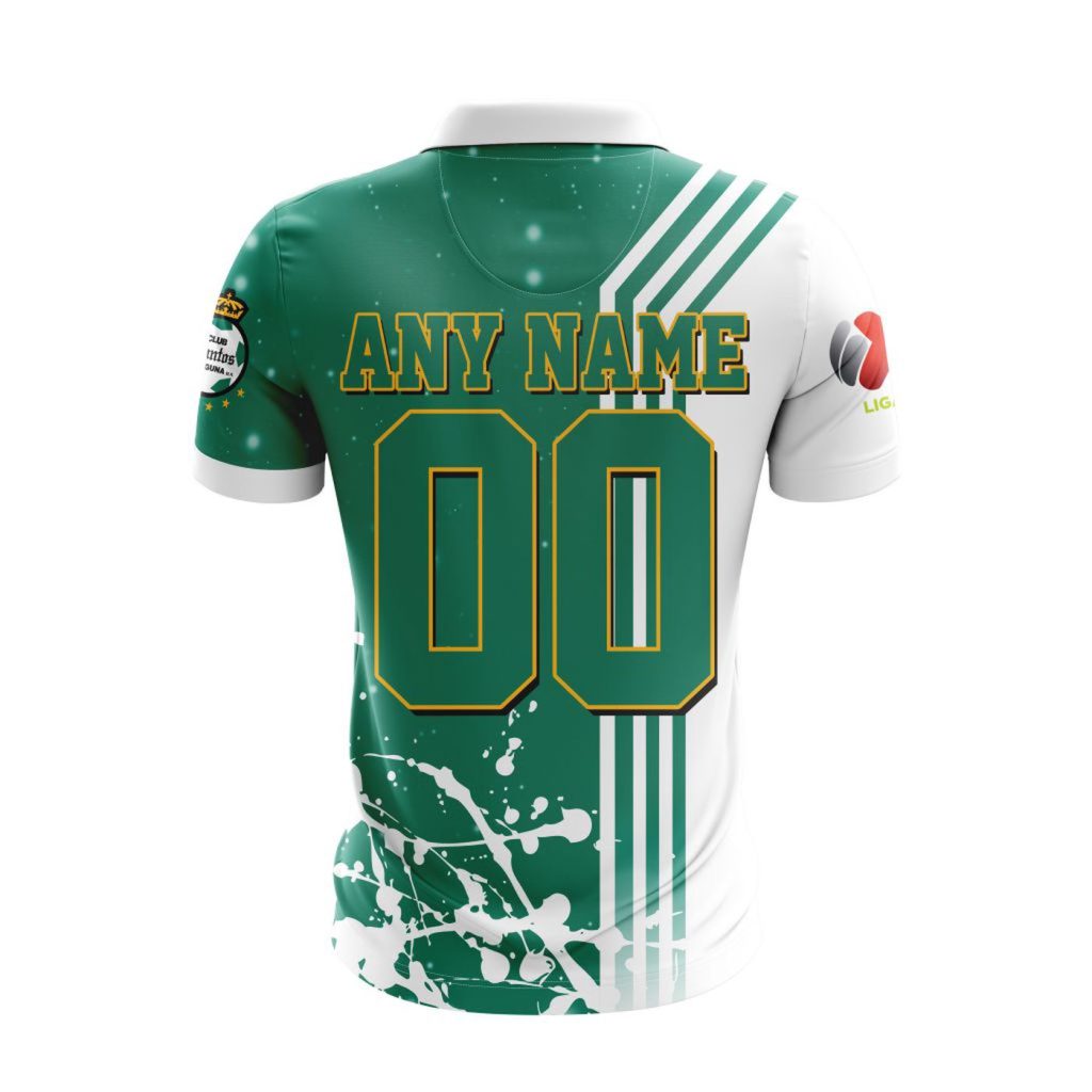 LIGA MX Club Santos Laguna New Design Polo For Fan Gift for Men Women LIGA MX Club Santos Laguna New Design Polo For Fan Gift for Men Women