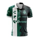 LIGA MX Club Santos Laguna Personalized 2024-2025 Home Mix Away Design Polo LIGA MX Club Santos Laguna Personalized 2024-2025 Home Mix Away Design Polo