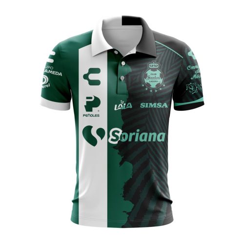 LIGA MX Club Santos Laguna Personalized 2024-2025 Home Mix Away Design Polo