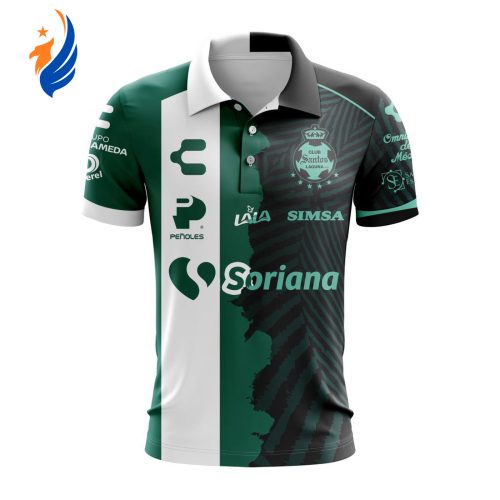LIGA MX Club Santos Laguna Personalized 2024-2025 Home Mix Away Design Polo