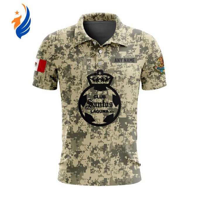 LIGA MX Club Santos Laguna Special Camo Design Polo Gift for Men Women LIGA MX Club Santos Laguna Special Camo Design Polo Gift for Men Women