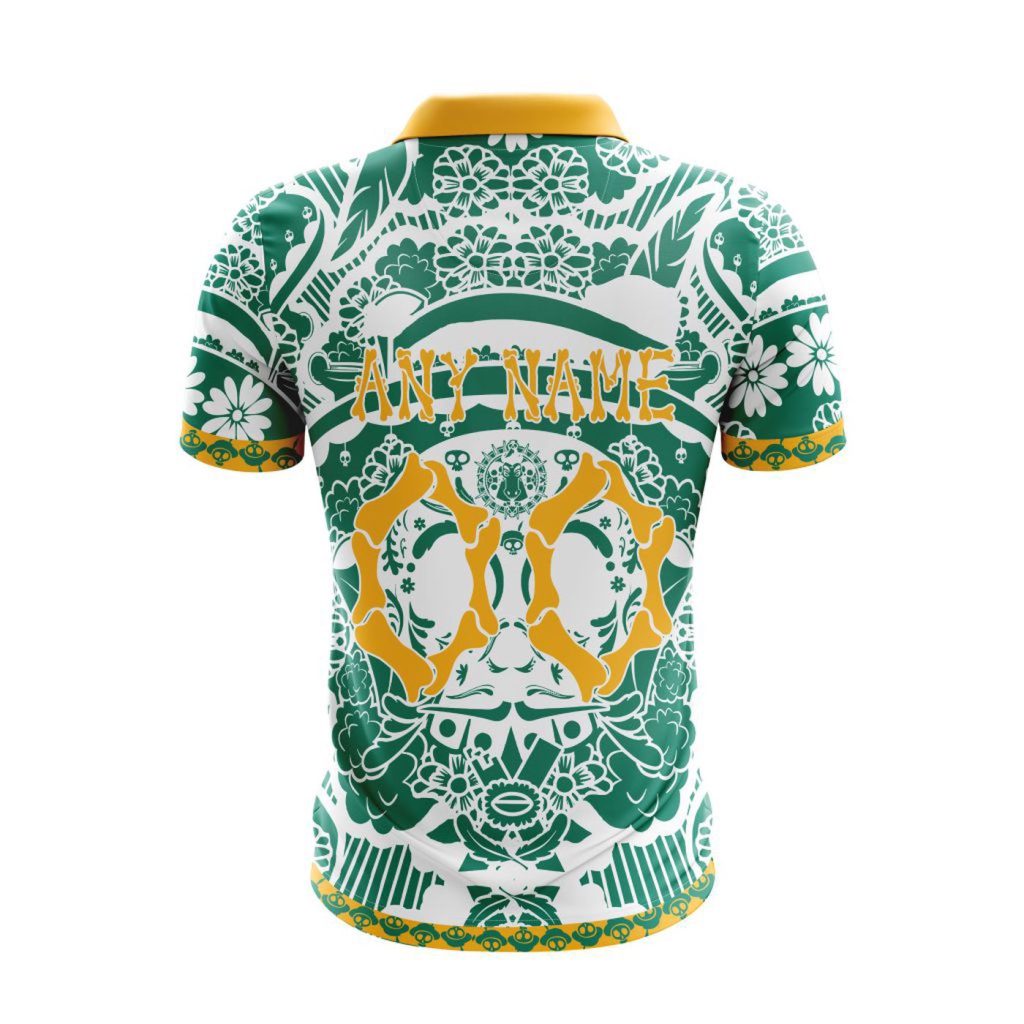 LIGA MX Club Santos Laguna Special Dia De Muertos Design Polo Gift for Men Women LIGA MX Club Santos Laguna Special Dia De Muertos Design Polo Gift for Men Women