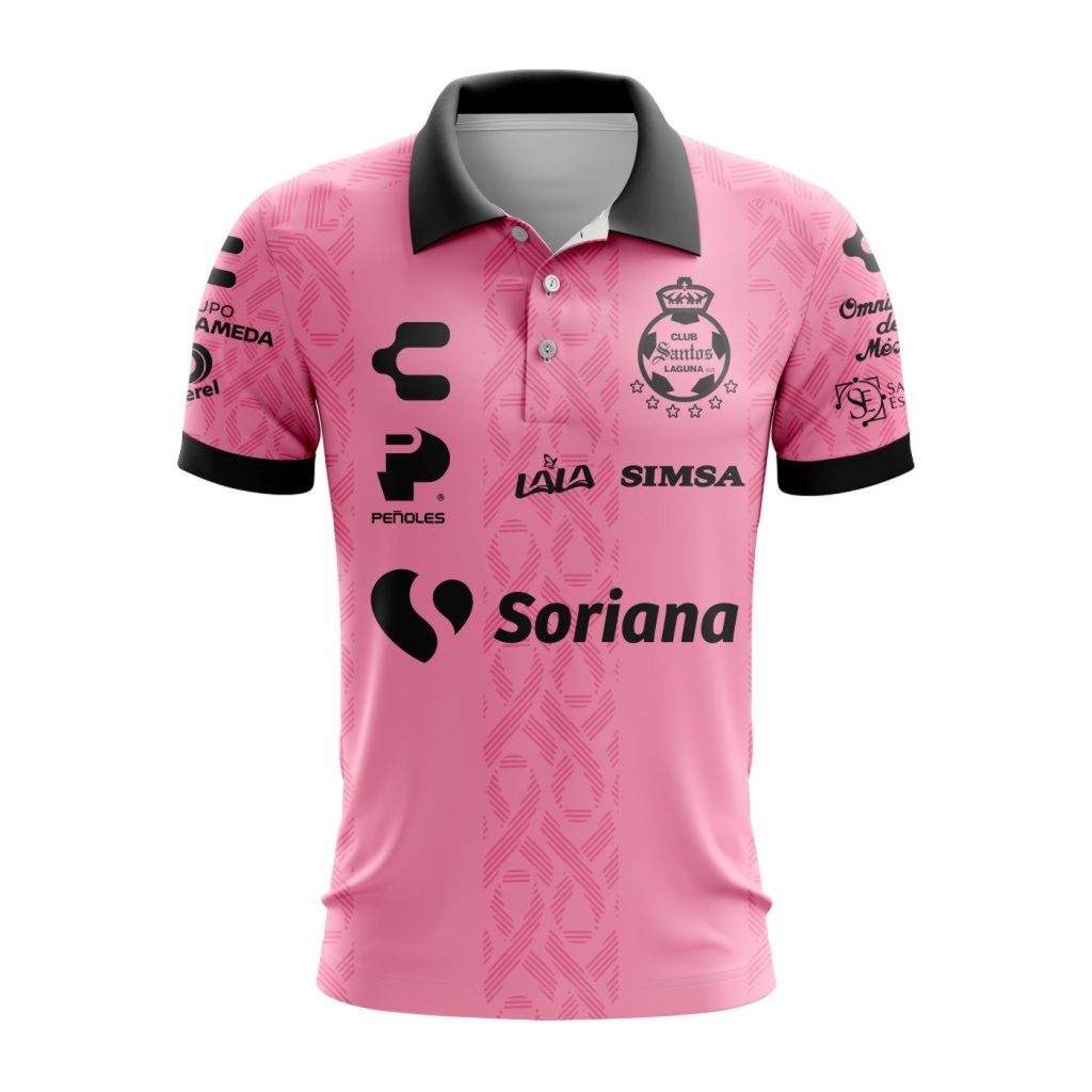 LIGA MX Club Santos Laguna Special Home In Pink Kits Design Polo Gift for Men Women 3d Printed Hoodie LIGA MX Club Santos Laguna Special Home In Pink Kits Design Polo Gift for Men Women 3d Printed Hoodie