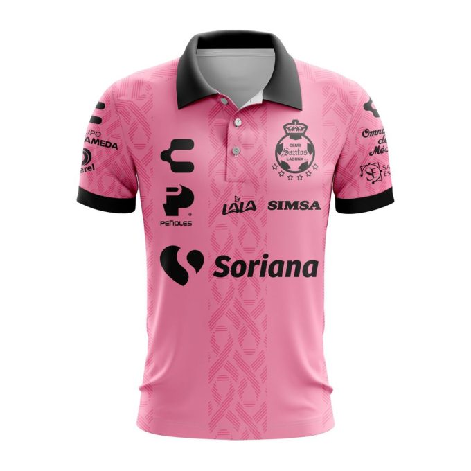 LIGA MX Club Santos Laguna Special Home In Pink Kits Design Polo Gift for Men Women 3d Printed Hoodie