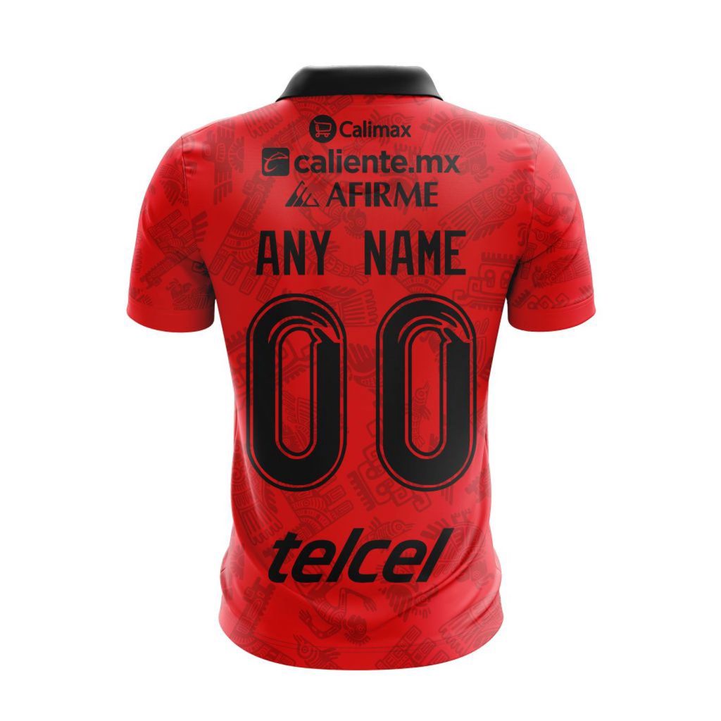 LIGA MX Club Tijuana 2023-2024 Home Aztec Design Polo LIGA MX Club Tijuana 2023-2024 Home Aztec Design Polo