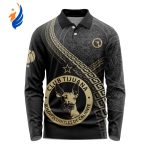 LIGA MX Club Tijuana Special Black And Gold Long Sleeve Polo Design Gift for Men Women LIGA MX Club Tijuana Special Black And Gold Long Sleeve Polo Design Gift for Men Women
