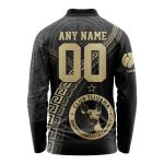 LIGA MX Club Tijuana Special Black And Gold Long Sleeve Polo Design Gift for Men Women LIGA MX Club Tijuana Special Black And Gold Long Sleeve Polo Design Gift for Men Women