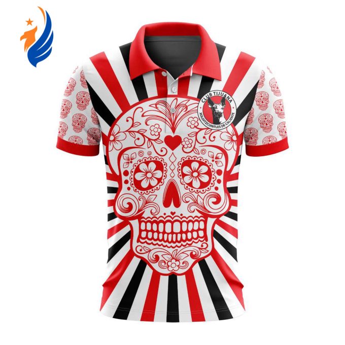 LIGA MX Club Tijuana Special Dia De Muertos Design Polo Gift for Men Women