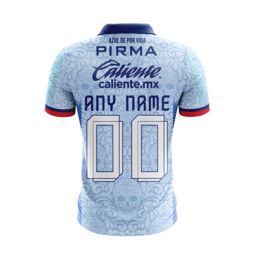 LIGA MX Cruz Azul 2023 – 2024 Away Dia De Muertos Design Polo