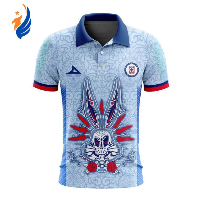 LIGA MX Cruz Azul 2023 – 2024 Away Dia De Muertos Design Polo