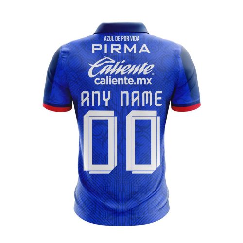 LIGA MX Cruz Azul 2023 – 2024 Home Dia De Muertos Design Polo