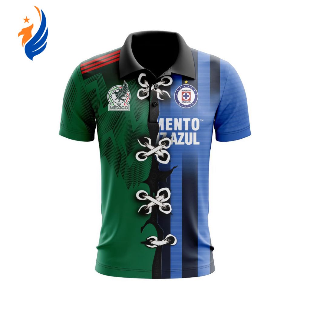 LIGA MX CRUZ AZUL Away Mix Mexico 2022 Polo LIGA MX CRUZ AZUL Away Mix Mexico 2022 Polo