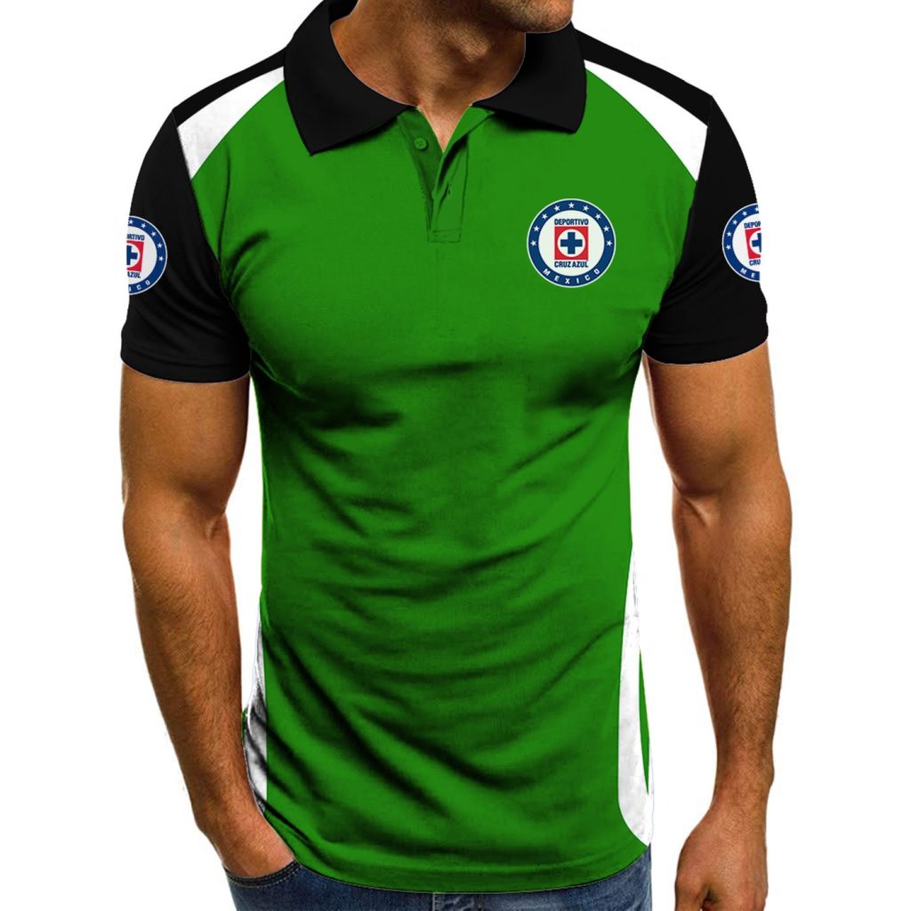 Liga MX Cruz Azul Fútbol Polo Shirt Liga MX Cruz Azul Fútbol Polo Shirt