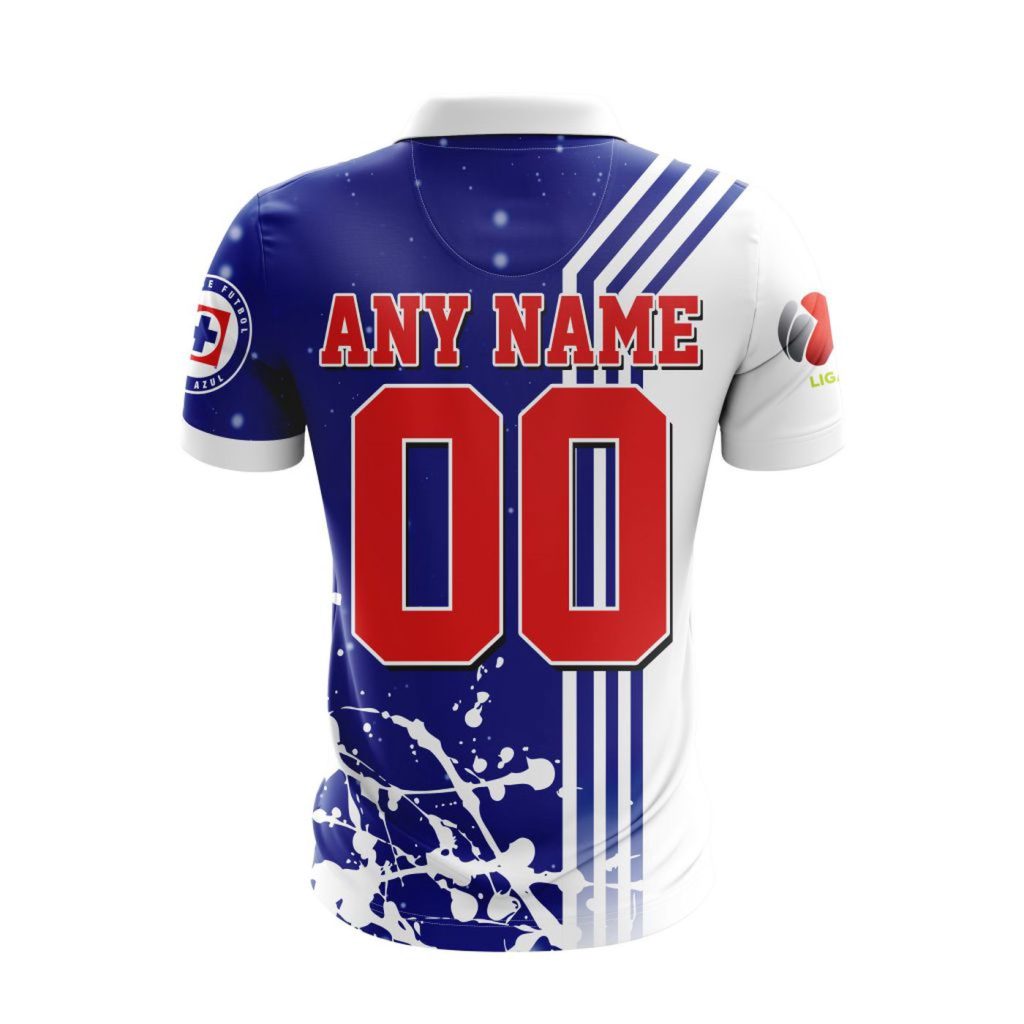 LIGA MX Cruz Azul New Design Polo For Fan Gift for Men Women LIGA MX Cruz Azul New Design Polo For Fan Gift for Men Women