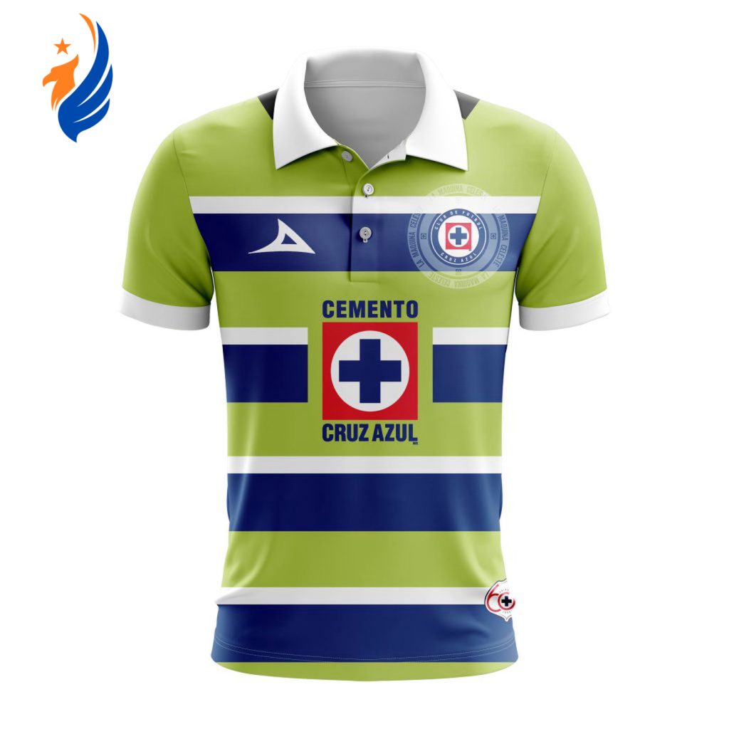 LIGA MX Cruz Azul Personalized 2025 Goalkeeper Home Polo LIGA MX Cruz Azul Personalized 2025 Goalkeeper Home Polo
