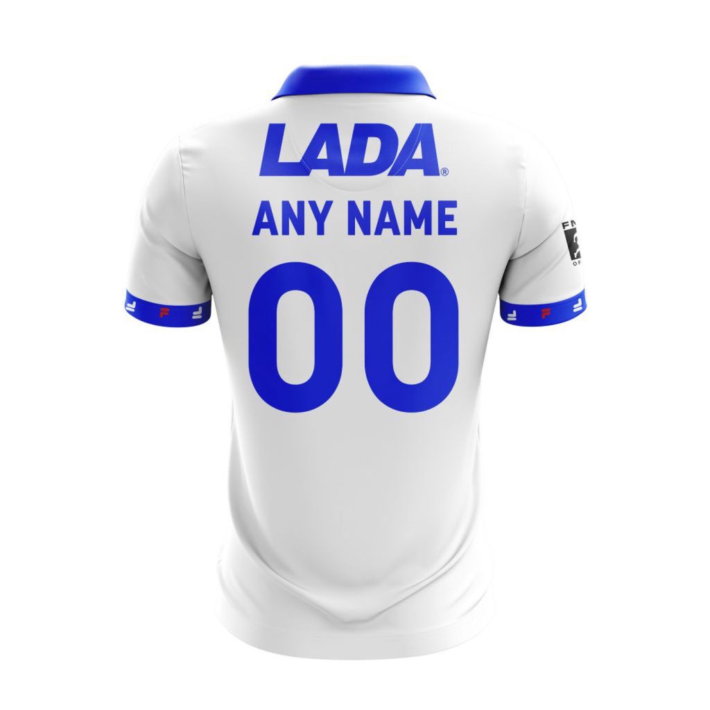 LIGA MX Cruz Azul Personalized Retro Design Away Polo LIGA MX Cruz Azul Personalized Retro Design Away Polo