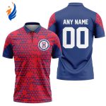 LIGA MX Cruz Azul Personalized Zipper Polo Gift for Men Women