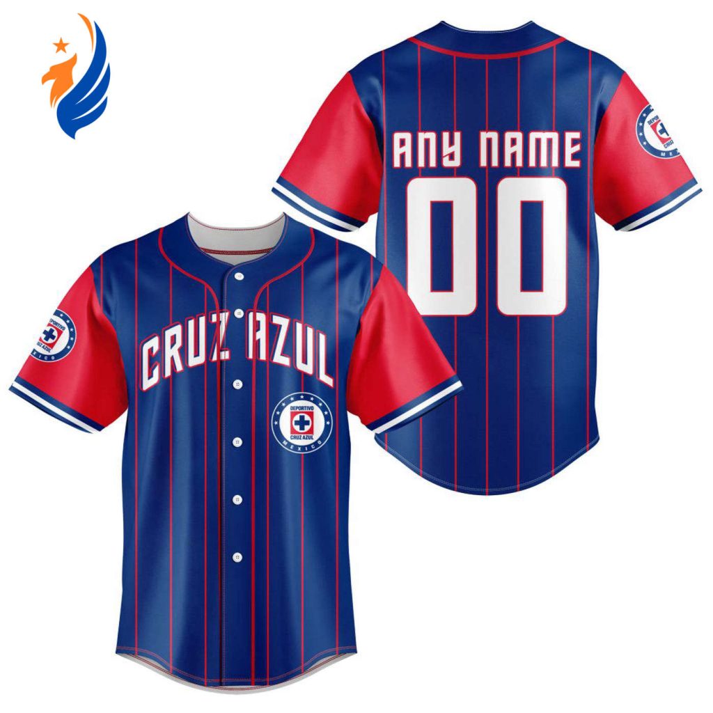 LIGA MX Cruz Azul Special Baseball Jersey Gift for Men Women LIGA MX Cruz Azul Special Baseball Jersey Gift for Men Women