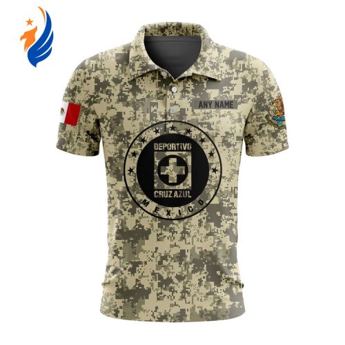 LIGA MX Atlas F.C Special Camo Design Polo Gift for Men Women LIGA MX Cruz Azul Special Camo Design Polo Gift for Men Women